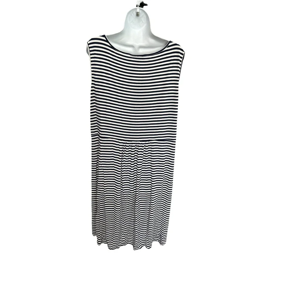Style & Co‎ Women's 3X Striped Nautical Sleeveless Midi Dress Stretch Comfort